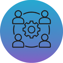 Collaboration and teamwork icon