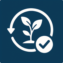 Sustainable delivery icon